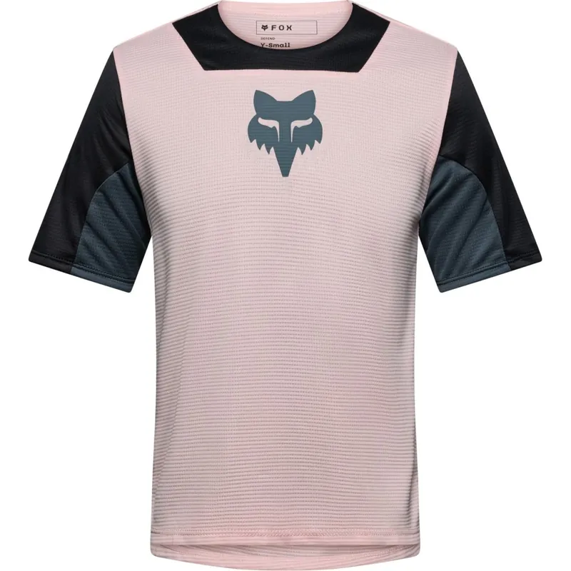 Rabatt FOX Defend MTB Kurzarmtrikot Kinder - Creation - blush