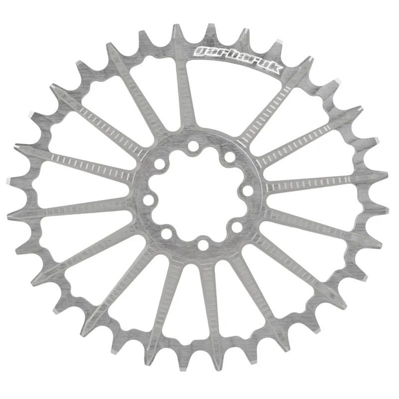 Markenware Garbaruk MTB Kettenblatt Oval SRAM 8-Loch Direct Mount Boost - silber
