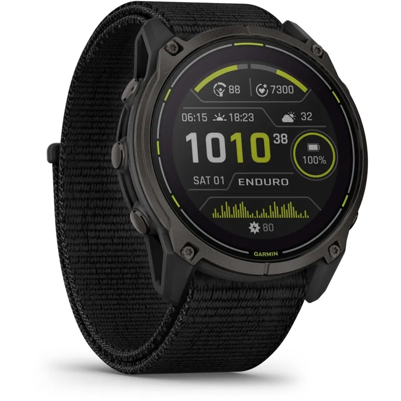 Online Kaufen Garmin Enduro 3 Sapphire Solar GPS Smartwatch - Schwarz/Carbongrau DLC Titan