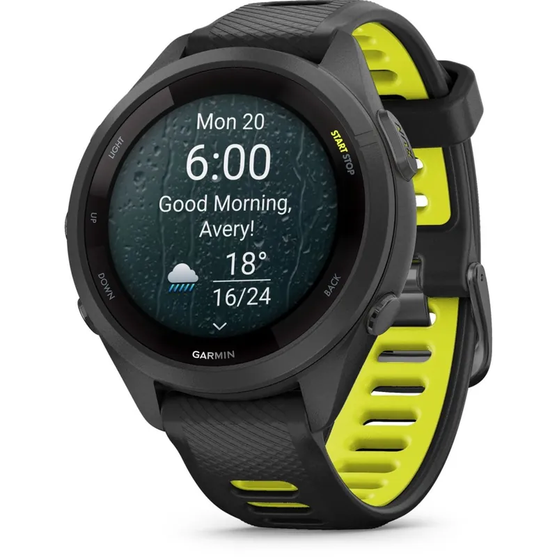 Direkt Vom Hersteller Garmin Forerunner 265S GPS Laufuhr - schwarz/zitronengelb