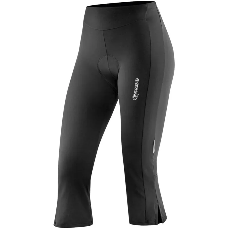 Gonso Essential Flared 3/4 Radhose Damen - Schwarz Nur Für Kurze Zeit