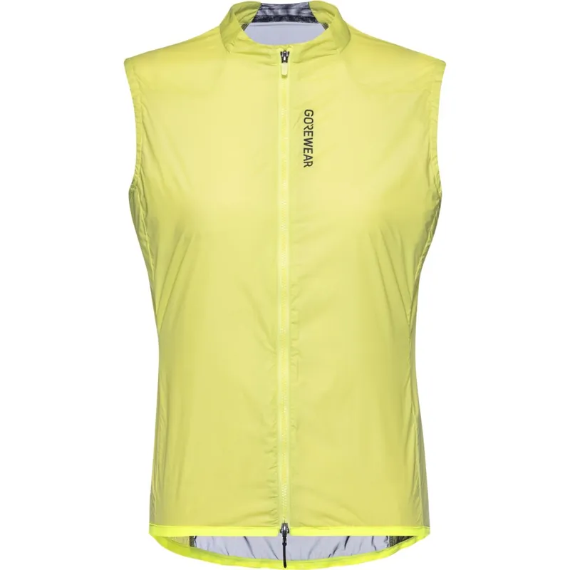 Geprüft GOREWEAR Distance Windbreaker Weste Damen - lime yellow CB00