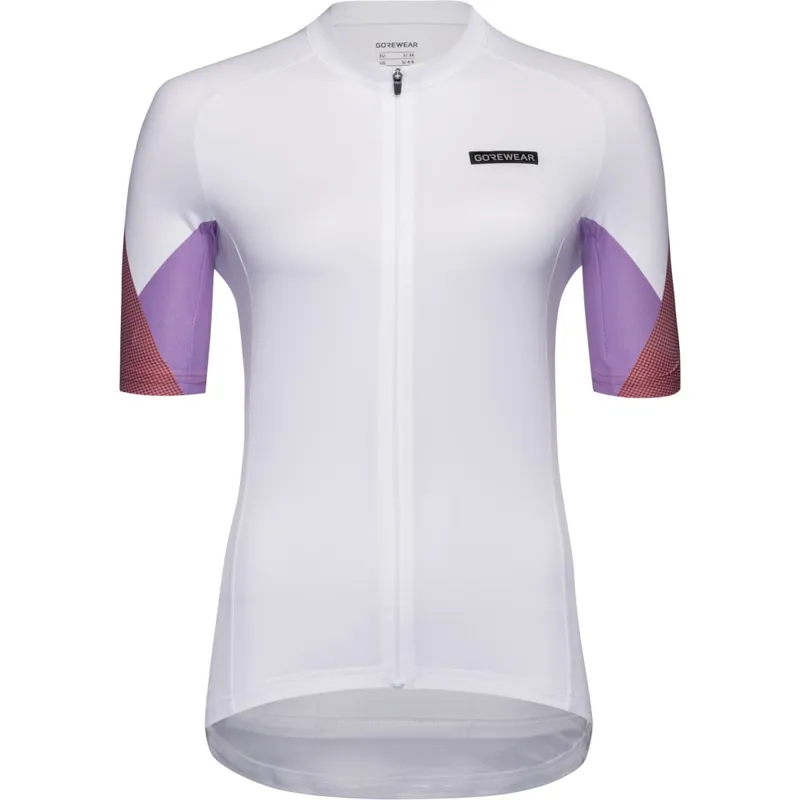 GOREWEAR Spirit Triangles Kurzarm-Trikot Damen - white/lab red 01DC Markenware