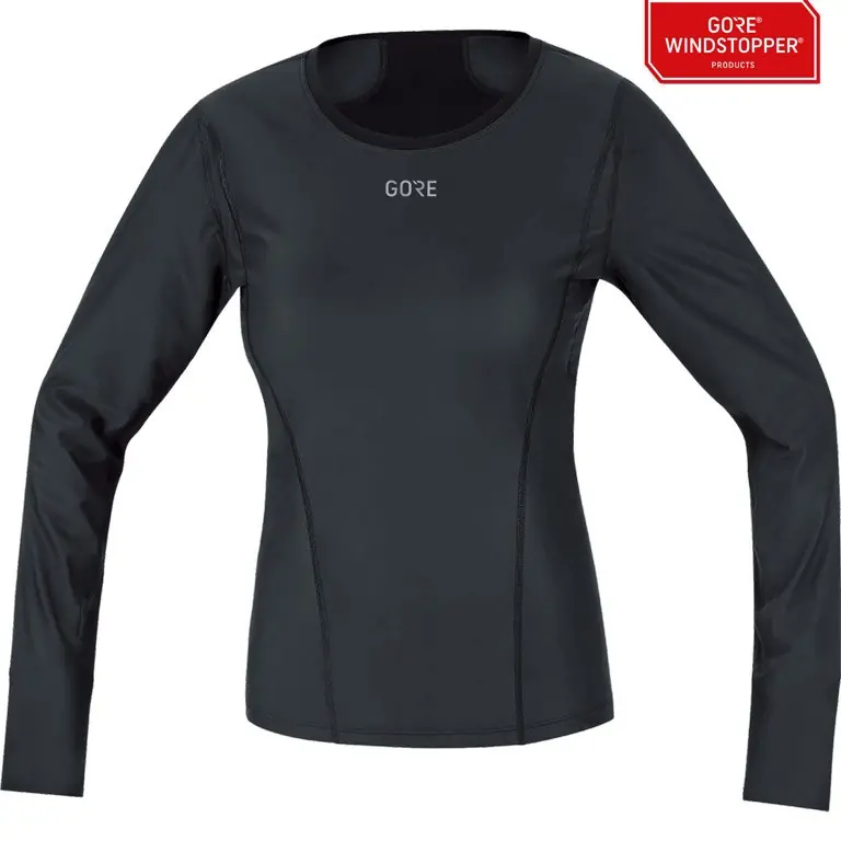 Top-Preis GOREWEAR GORE® WINDSTOPPER® Base Layer Langarmshirt Damen - schwarz 9900