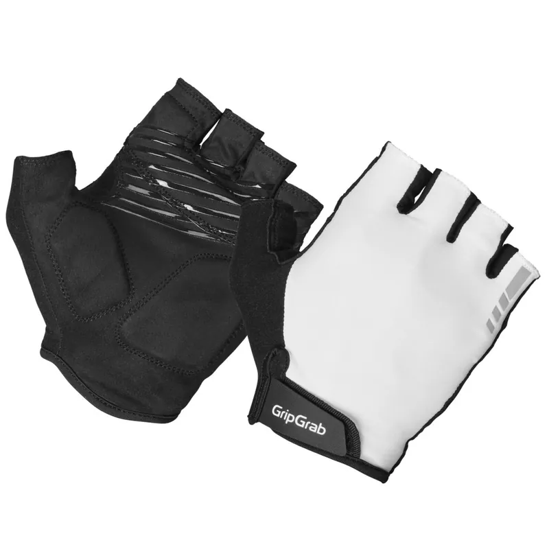 Saisonangebot GripGrab RIDE RC Max Padded Kurzfinger-Handschuhe - Weiß
