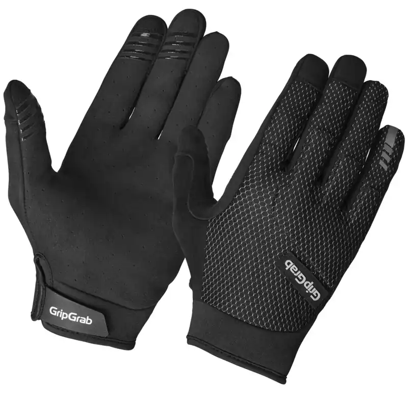 GripGrab Descent InsideGrip™ Full Finger Handschuhe - Schwarz Wochenendangebot