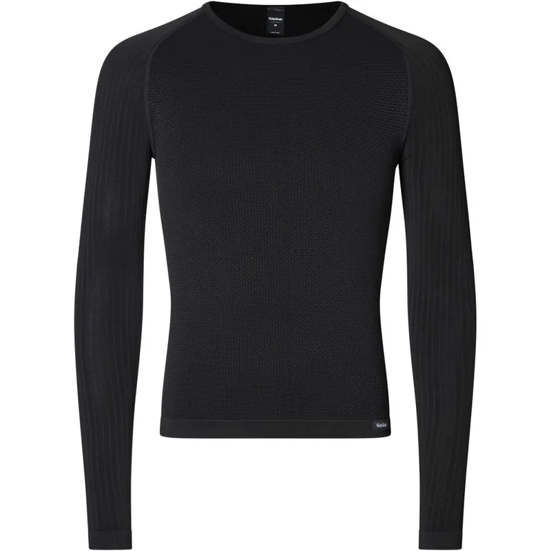 Preiswert GripGrab PACR Spring-Autumn Seamless Langarm-Unterhemd Herren - Black