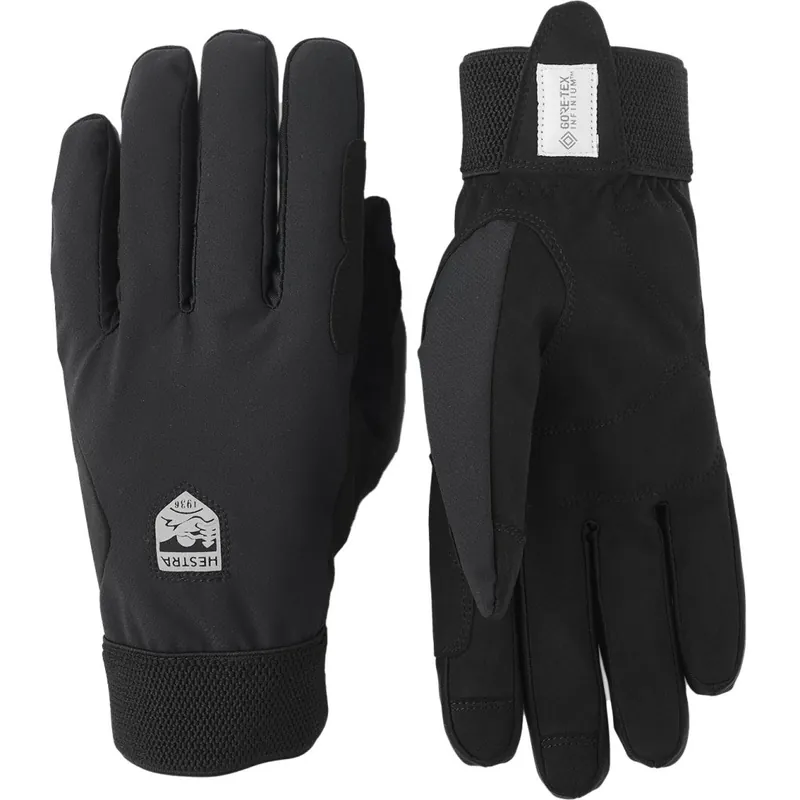 Direktkauf Hestra Windstopper Tracker - 5 Finger Fahrradhandschuhe - schwarz/schwarz