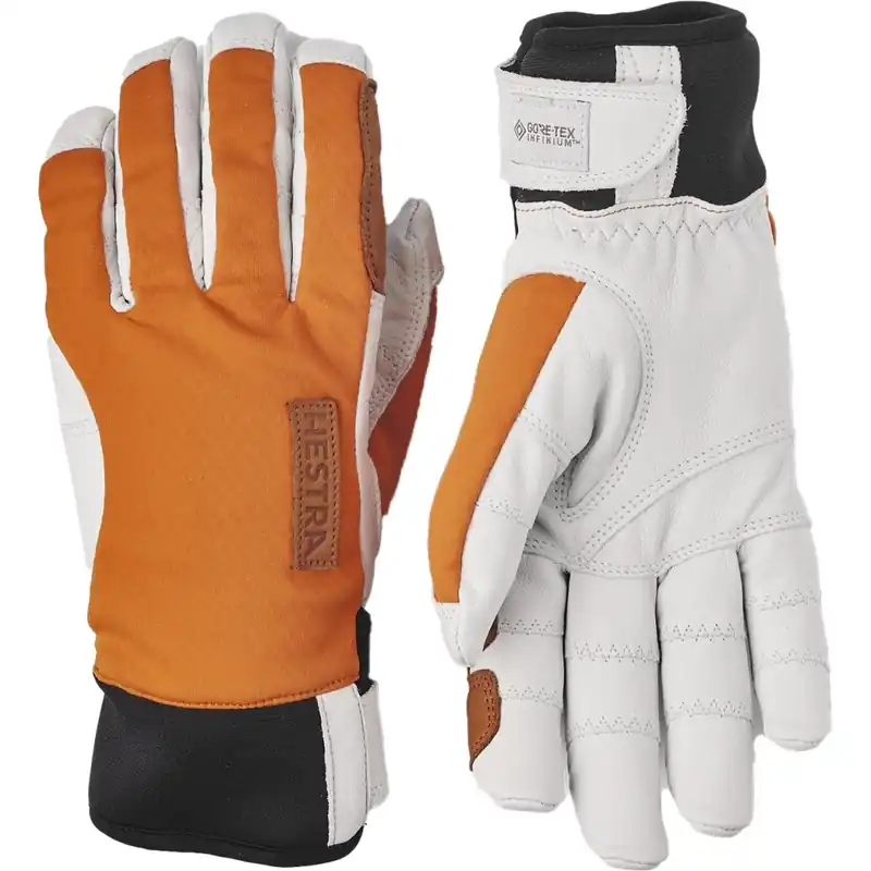 Sichere Zahlung Hestra Ergo Grip Active Wool Terry - 5 Finger Outdoorhandschuhe - orange/offwhite