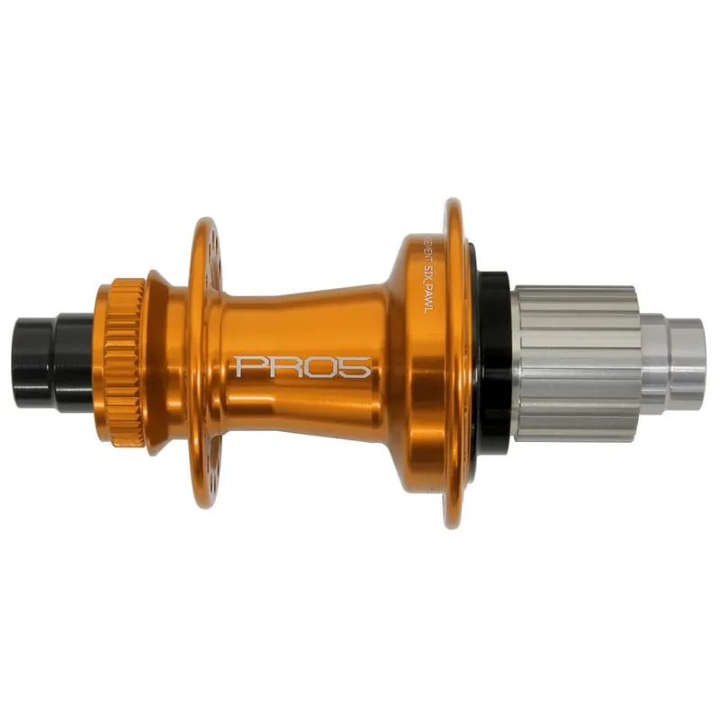 Preisreduziert Hope Pro 5 Hinterradnabe - Centerlock - 12x142mm Shimano Micro Spline - orange
