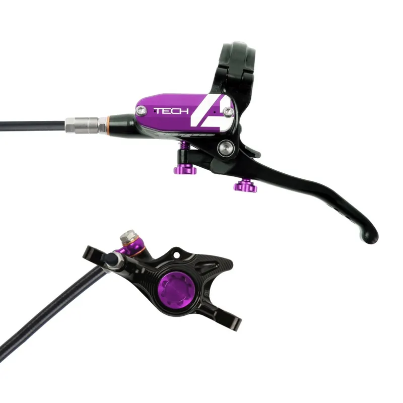 Super-Preis Hope Tech 4 X2 Scheibenbremse - schwarz/lila - Hebel links