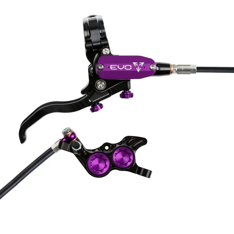 Markenprodukt Hope Tech 4 EVO GR4 Scheibenbremse - schwarz/lila – Hebel rechts
