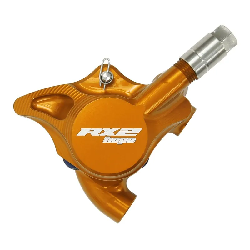 Hope RX2 Bremssattel Flat Mount DOT - orange Neue Kollektion
