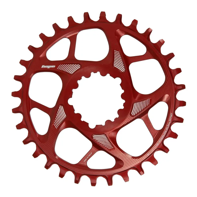 Nur Für Kurze Zeit Hope R22 Kettenblatt SR3 SRAM 3-Bolt Direct Mount 3mm Offset - rot