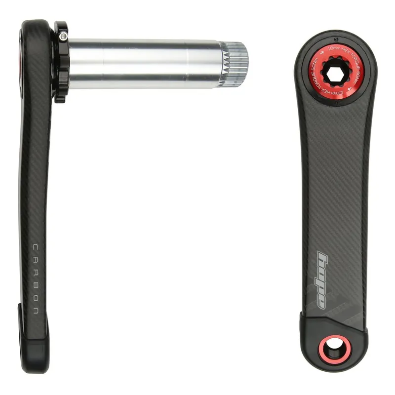 Hope RX Carbon Kurbel Wide 68mm 30mm - schwarz / rot Preisreduziert