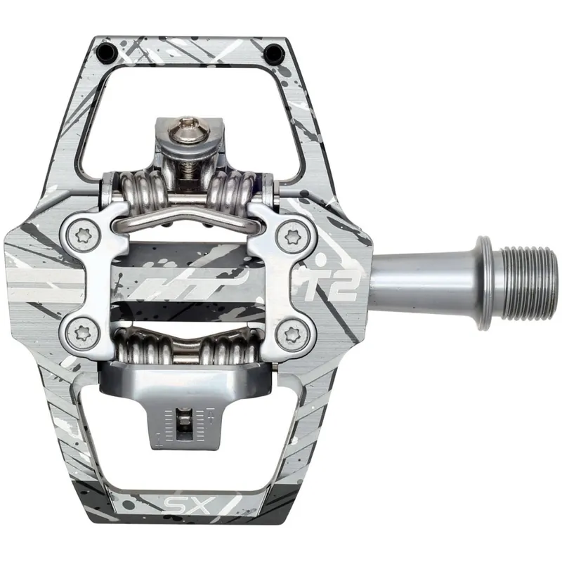 Rabatt HT T2-SX Klickpedale - BMX-SX CrMo-Achse - grey camo