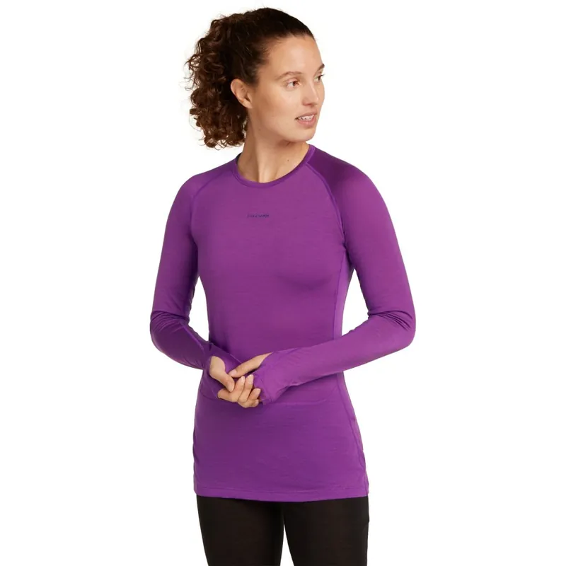 Aktuell Icebreaker Merino 125 ZoneKnit™ Thermo-Langarmshirt mit Rundhalsausschnitt Damen - Passion