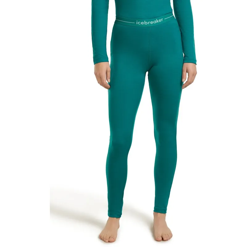 Zertifiziert Icebreaker Merino 200 Oasis Thermo-Leggings Damen - Tidal Teal