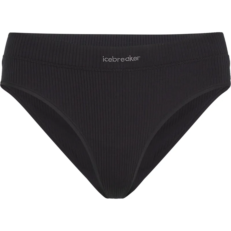 Icebreaker Merino Rib Lotus Hipster Damen - Schwarz Sonderangebot