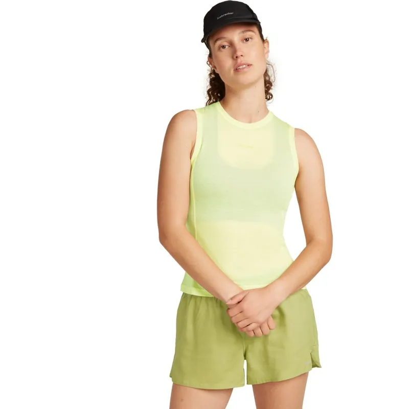 Rabatt Icebreaker Merino 75 Cool-Lite™ Featherlight™ Tanktop Damen - Citrine