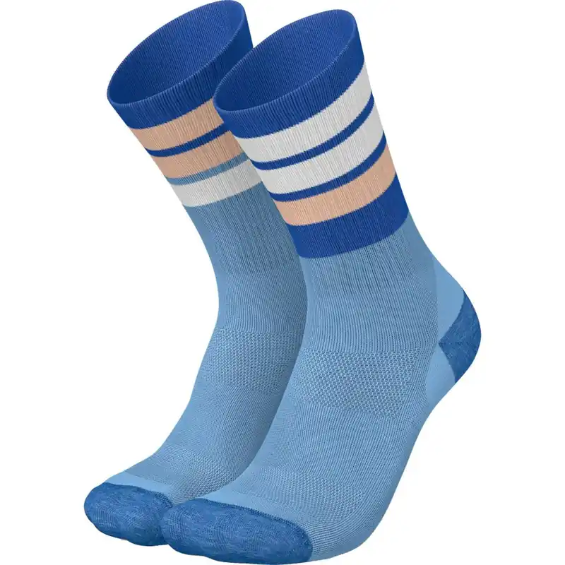 INCYLENCE Merino Strive Socken - Blue Light Pink Ausverkauf