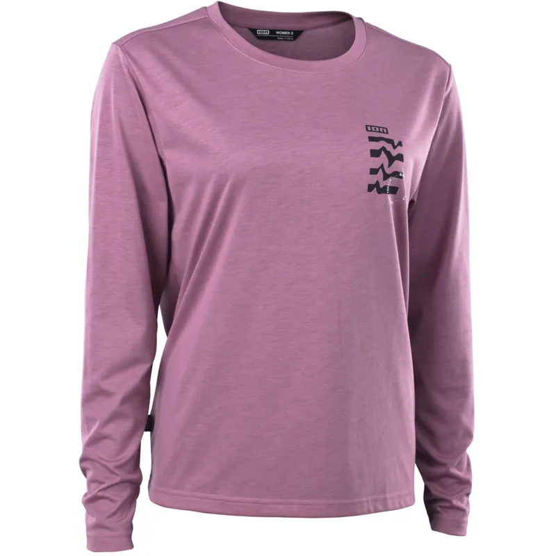 Neu ION Bike S_Ionic DR Langarmtrikot Damen - Dusty Pink