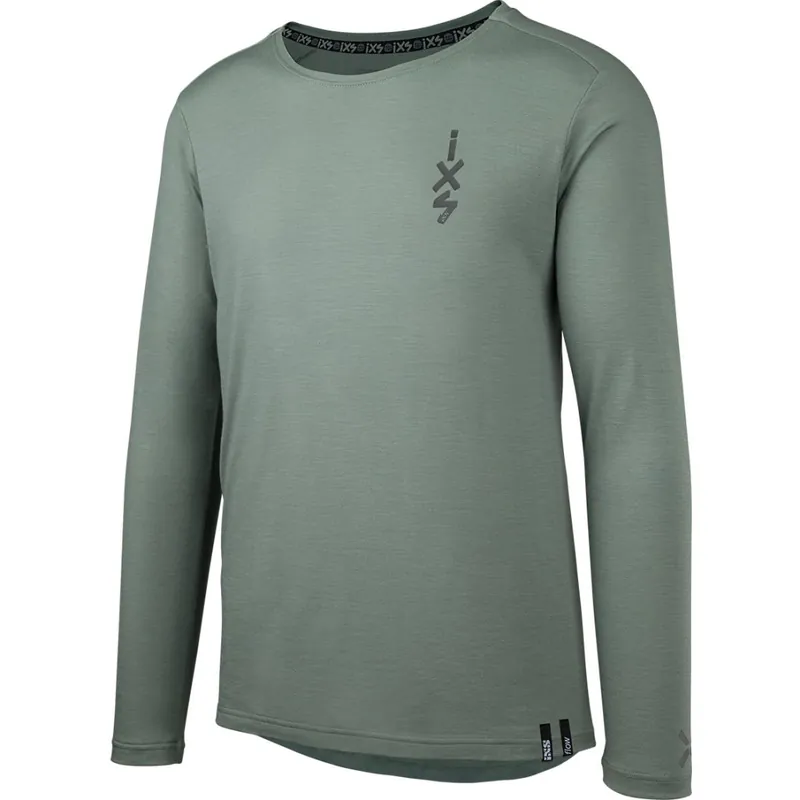 iXS Flow Merino MTB Langarmtrikot Herren - sage Saisonangebot
