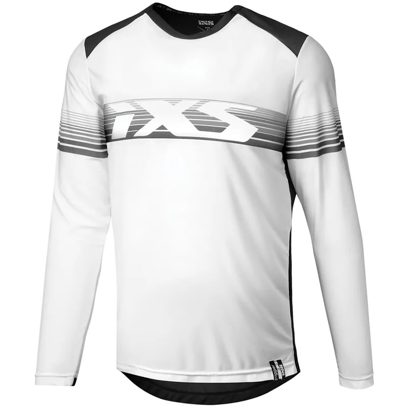 iXS Trigger Lite 1.1 MTB-Langarmtrikot Herren - weiß/schwarz Finale Aktion