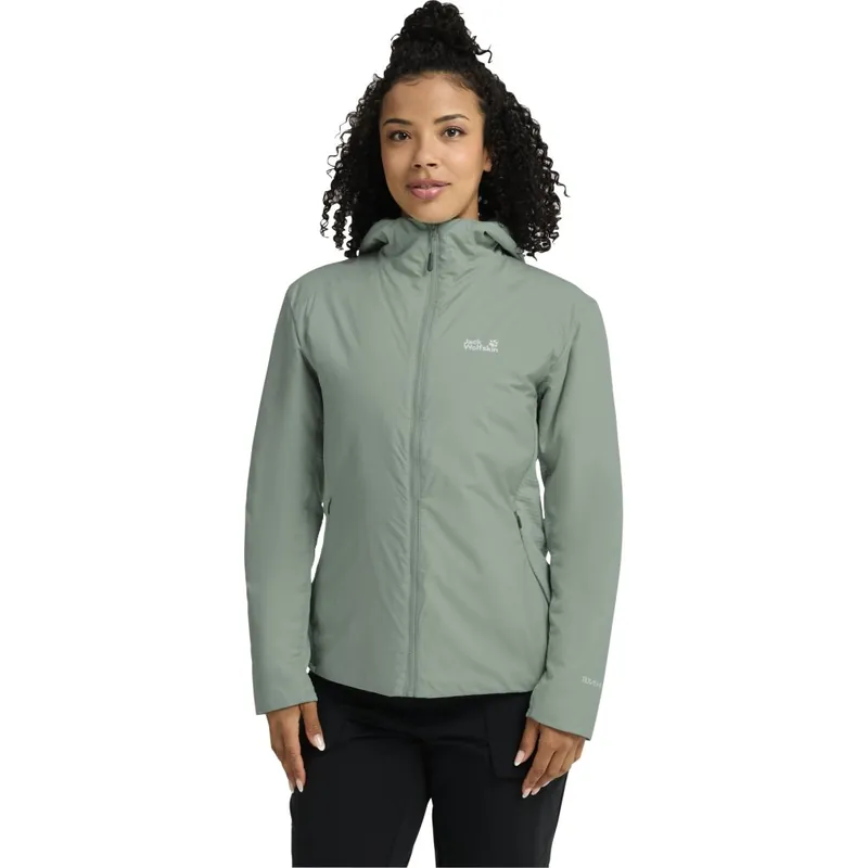 Jack Wolfskin Trail Light Hybridjacke für Damen - green zinnia Billig
