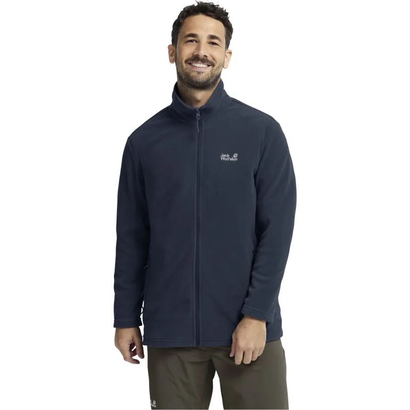 Jack Wolfskin Taunus 100 Full Zip Jacke Herren - midnight sky Preisreduziert