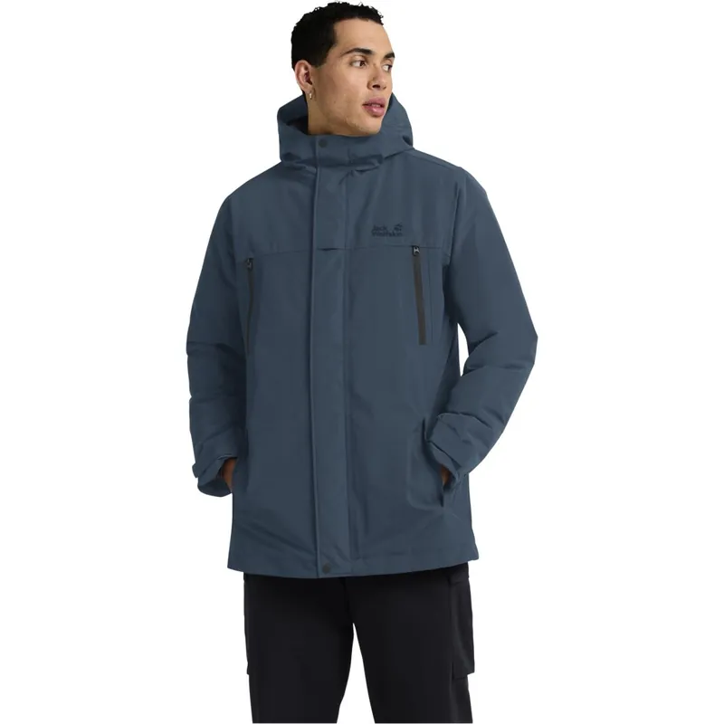 Jack Wolfskin Glacier Shield Jacke Herren - aluminium blue Geprüft