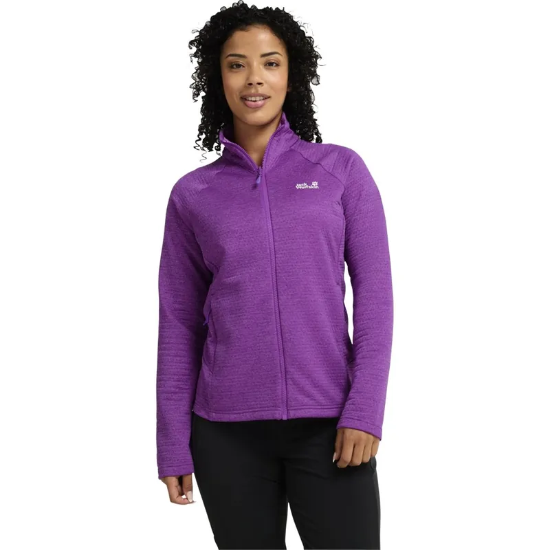 Solange Der Vorrat Reicht Jack Wolfskin Anytrail Full Zip Jacke Damen - freesia