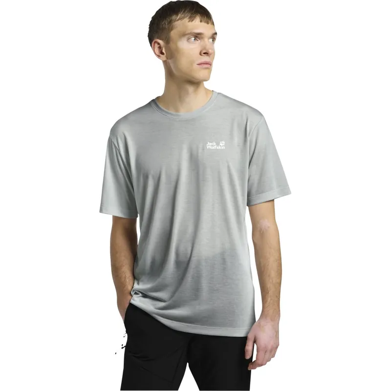 Jack Wolfskin Vonnan Kurzarmshirt Herren - cool grey Beliebt