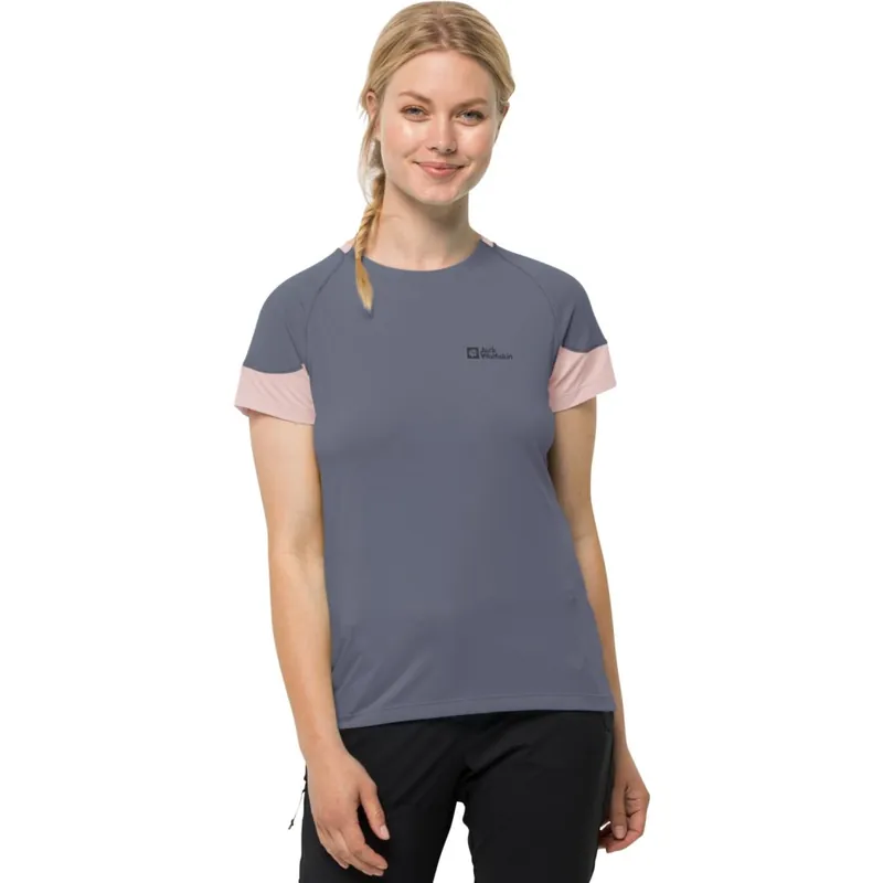 Jack Wolfskin Narrows T-Shirt Damen - dolphin Markenware