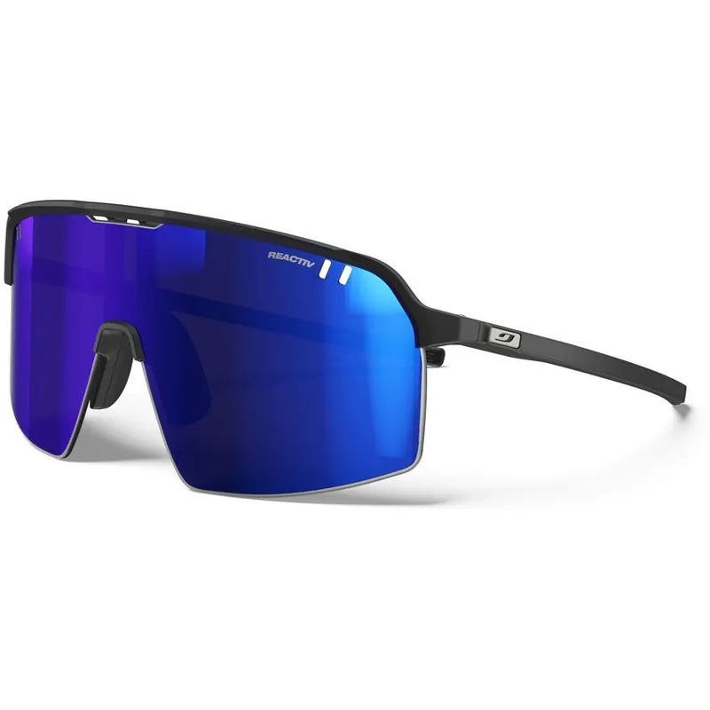 Zertifiziert Julbo Intensity Reactiv 1-3 High Contrast Brille - Matte Black - Multilayer Blue