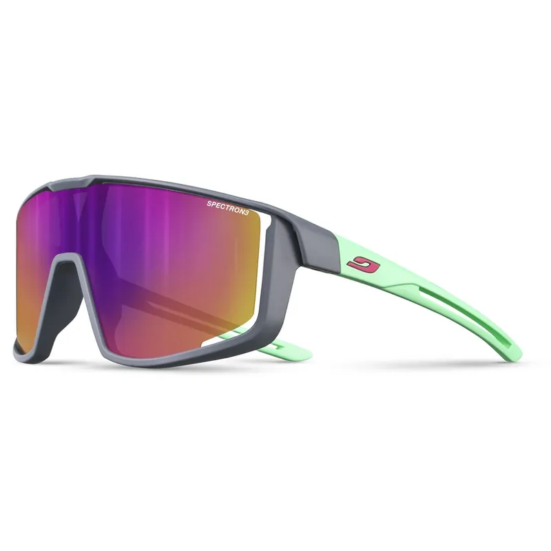 Sonderaktion Julbo Fury S Junior Spectron 3 Sonnenbrille - Grey / Mint - Pink Flash