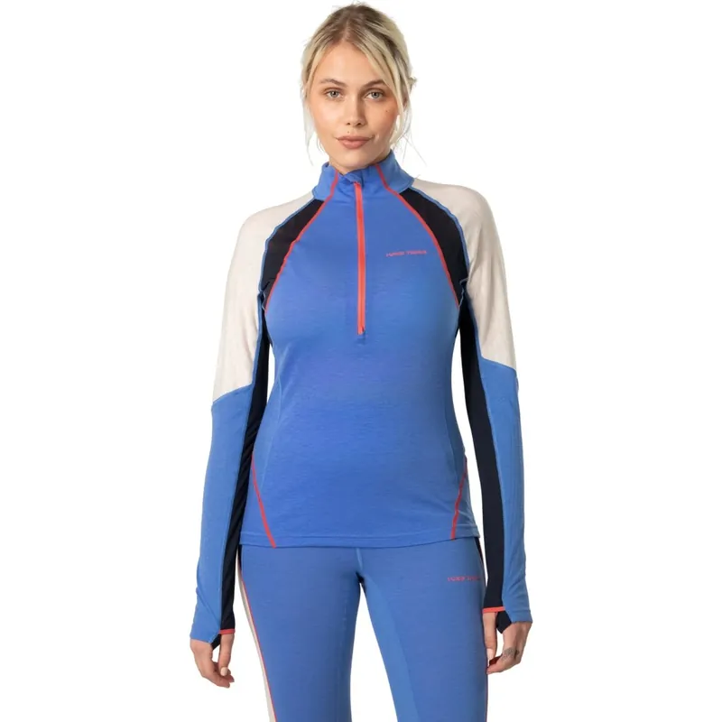 Kari Traa Alma Half Zip Unterhemd Damen - sea Preisknaller