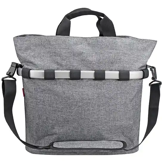 KLICKfix Reisenthel Oval 0308 Gepäckträgertasche - 17L - twist silver Sonderangebot