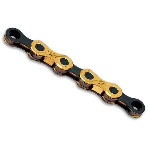 Markenware KMC X12 Ti-N Kette - 12-fach - gold/schwarz