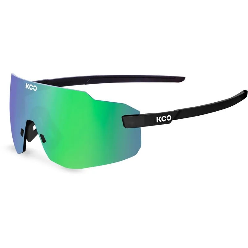 Saisonangebot KOO Supernova Sonnenbrille - Black Matt - Green Mirror