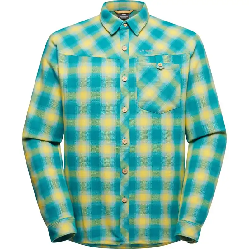 La Sportiva Rambler Flanellhemd Herren - Everglade/Savana Letzte Chance