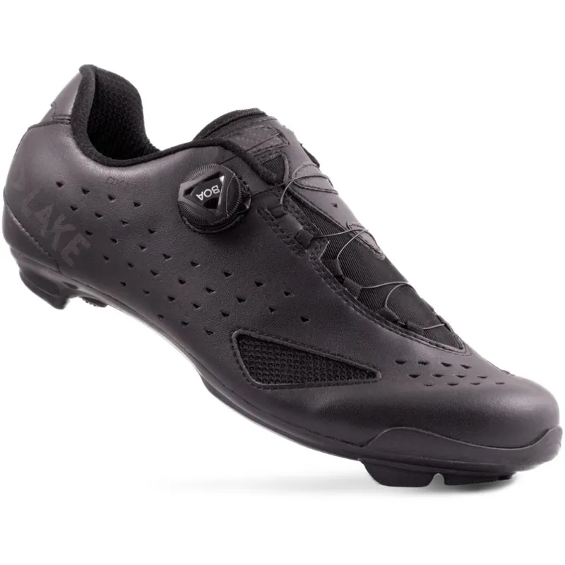 Wochenendangebot Lake CX177 Rennradschuhe Herren - schwarz/schwarz reflective