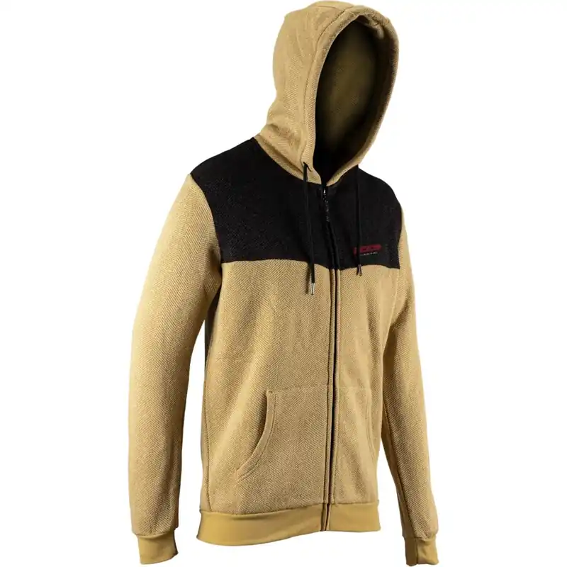 Schnäppchen Leatt Tech Zip Kapuzenjacke Unisex - brass brown