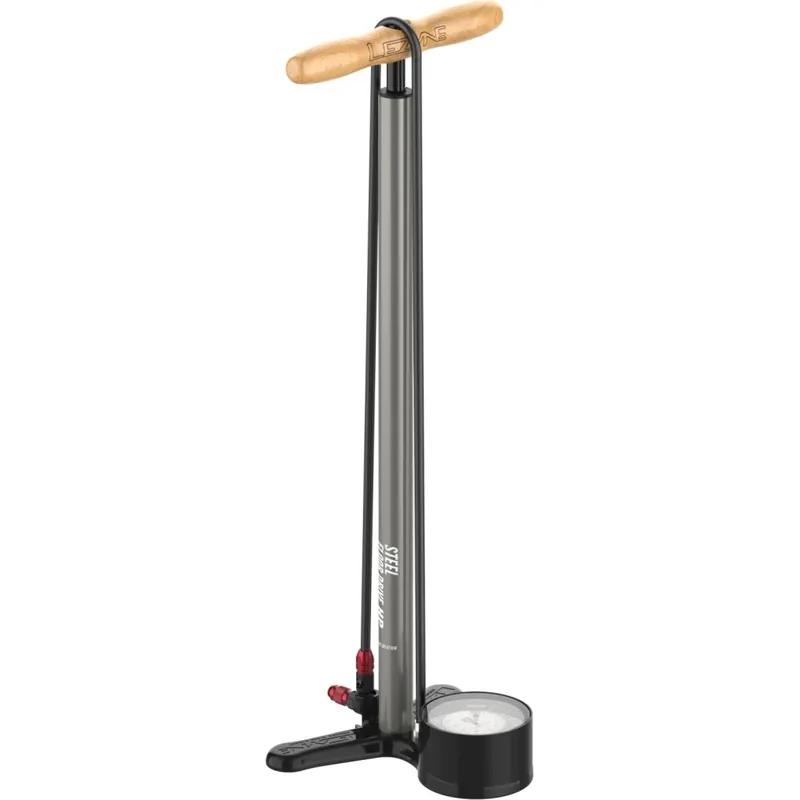 Markenware Lezyne Steel HP Floor Drive 3.5 Standpumpe - grau matt