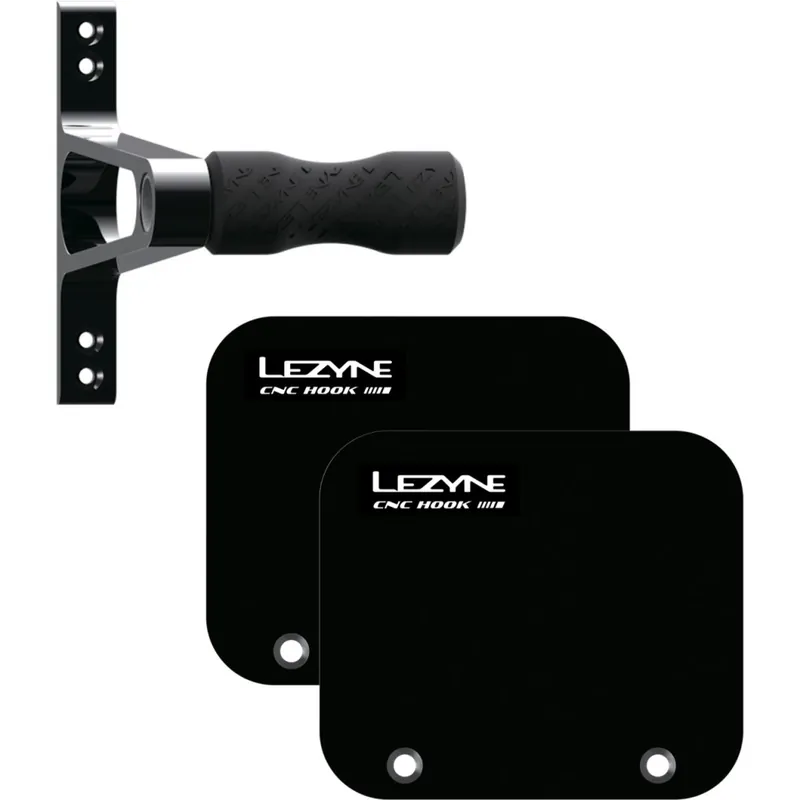 Lezyne Wheel Hook CNC Fahrrad- Wandhalterung - schwarz Saisonangebot