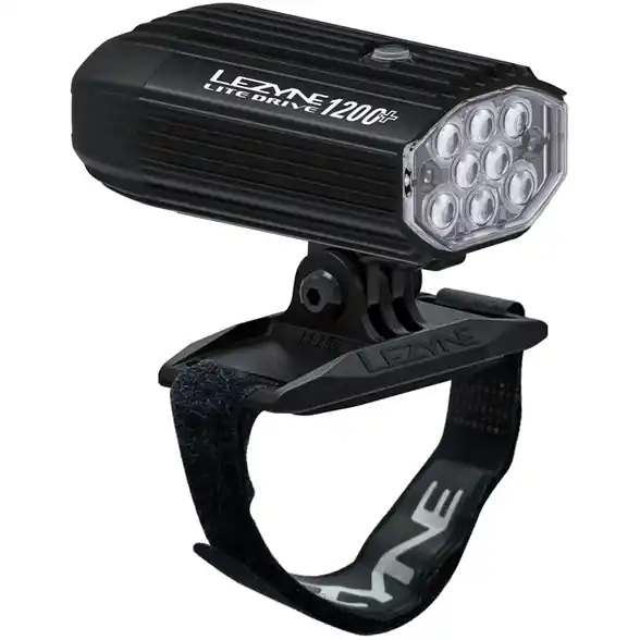 Begrenztes Angebot Lezyne Lite Drive 1200+ Helmlampe - schwarz