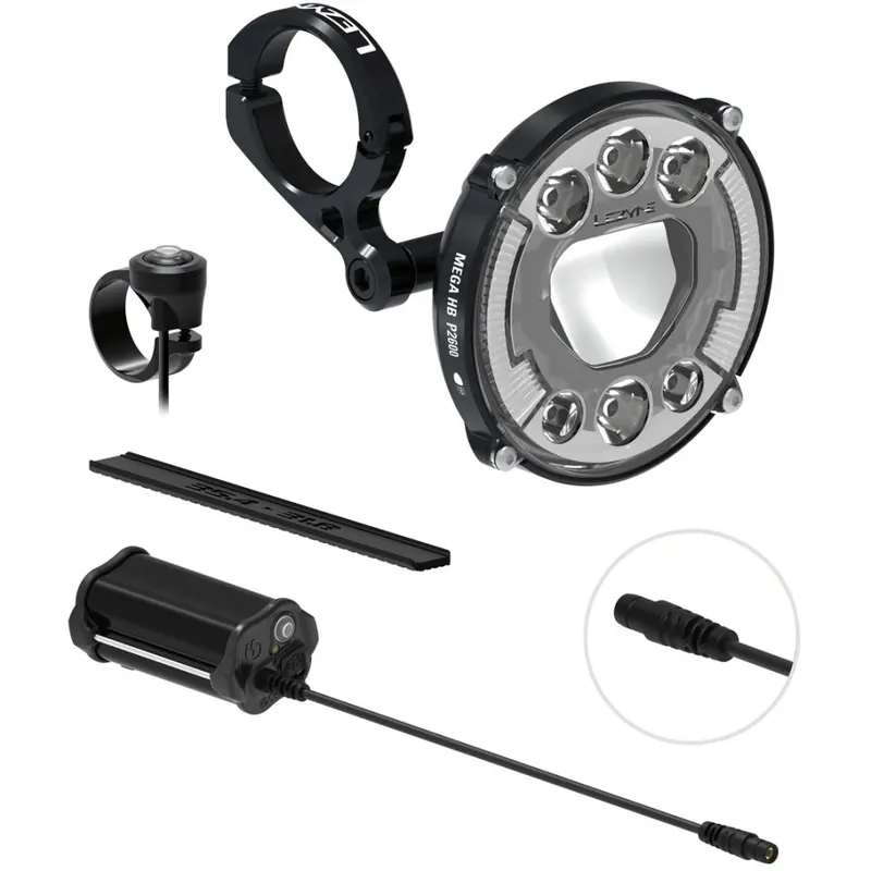 Lezyne Mega HB P2600 StVZO Loaded Kit Frontleuchte & Power Pack XL - schwarz Sonderaktion