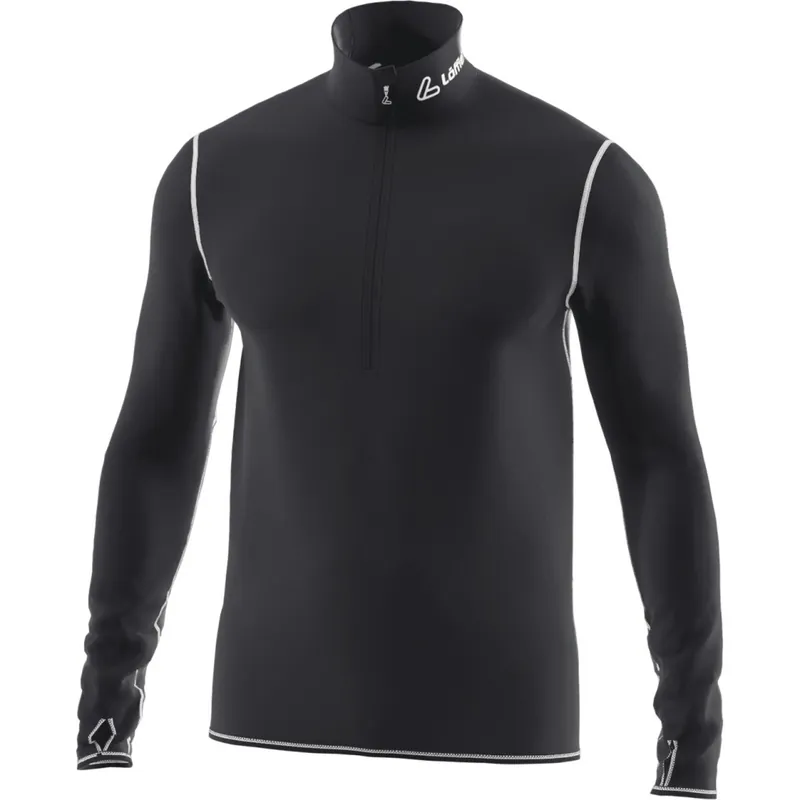 Löffler Windstopper® Halfzip Transtex® Light Langarm-Unterhemd Herren - schwarz/weiß 991 Sofort Bestellen