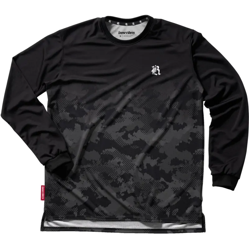 Loose Riders Tech Langarm-Trikot Herren - Ess. Dipped Black Preisreduziert