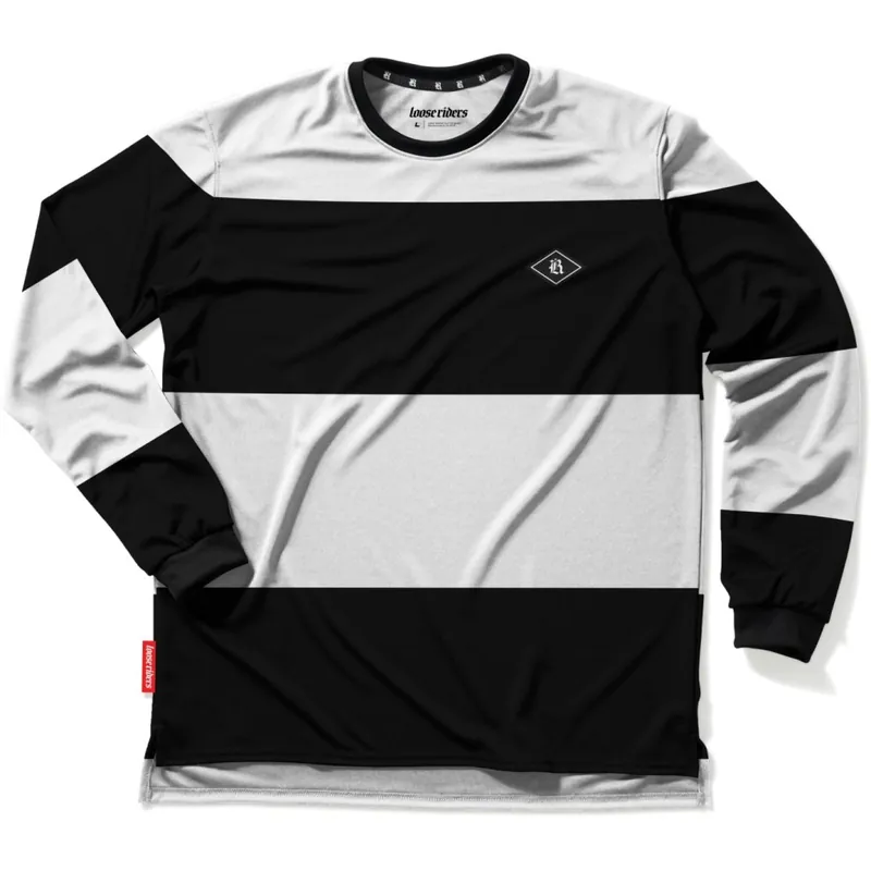 Wochenendangebot Loose Riders Tech Langarm-Trikot Herren - Baseline Bold White